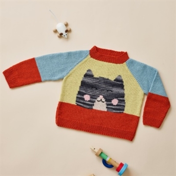 Bluse med Kat 2-8 år